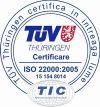 Certificare Internationala - TÜV Germania - ISO 22000:2005 - HOFIGAL